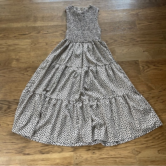 SHEIN Black and Tan Dotted Women’s Dress - Picture 3 of 6